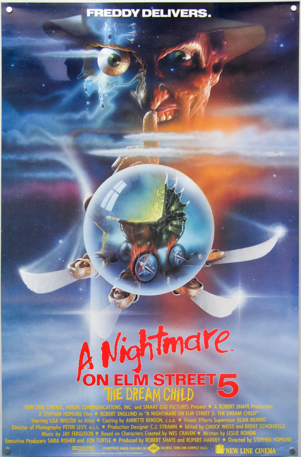 A Nightmare on Elm Street 5: The Dream Child / one sheet / USA