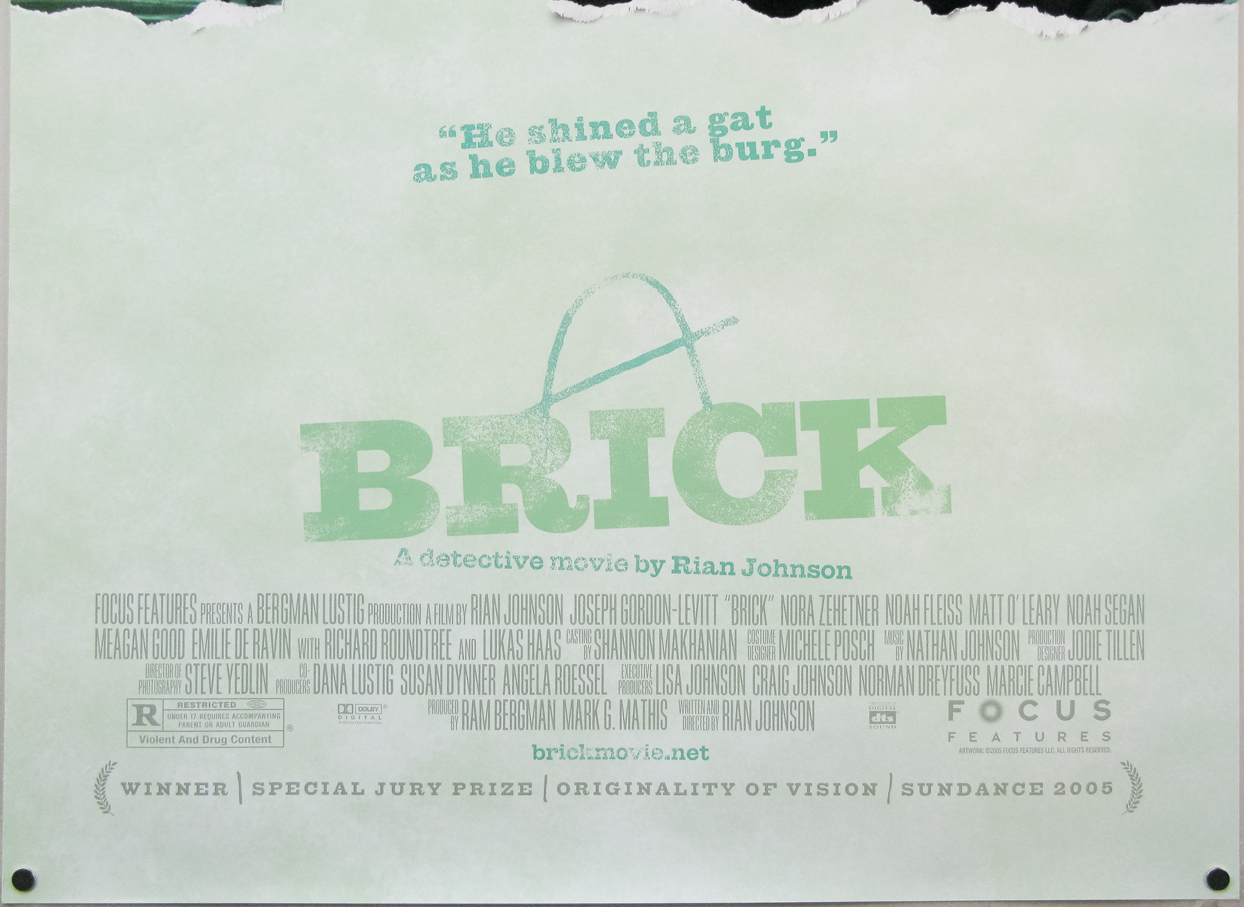  Brick : Johnson, Rian, Gordon-Levitt, Joseph, Zehetner, Nora,  Fleiss, Noah, O'Leary, Matt, Segan, Noah, Good, Meagan, Ravin, Emilie de,  Roundtree, Richard, Haas, Lukas: Movies & TV