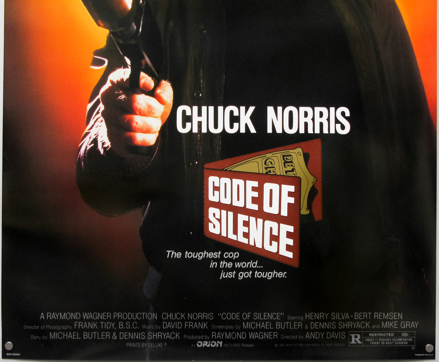 Code of Silence / one sheet / USA