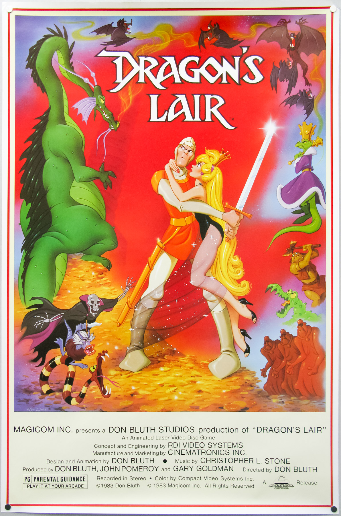Dragon s Lair One Sheet USA Dragon s Lair One Sheet USA