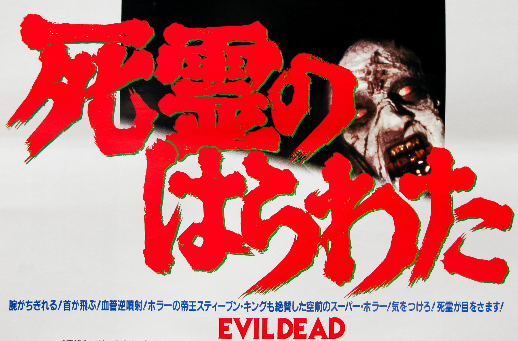 THE EVIL DEAD Sam Raimi japan movie VHD Japanese 1981 Bruce Campbell