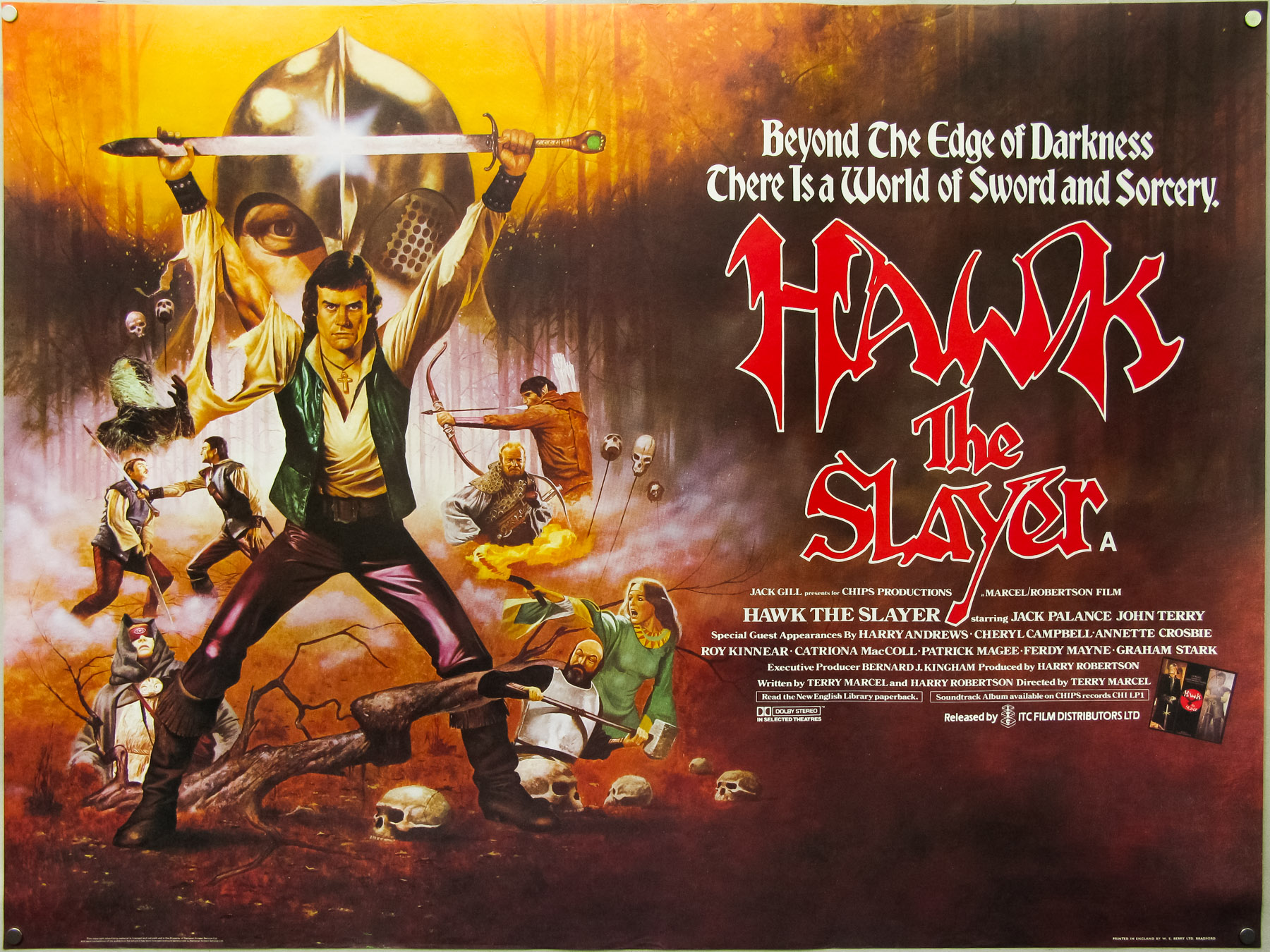 Hawk the Slayer / quad / UK Film on Paper