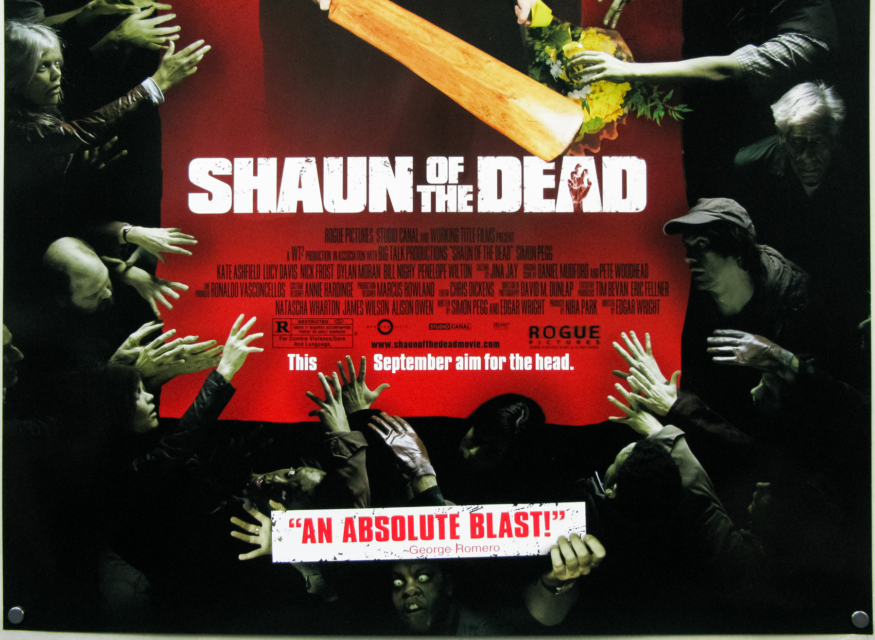 Shaun of the Dead Simon Pegg POSTER with Copy Autos 