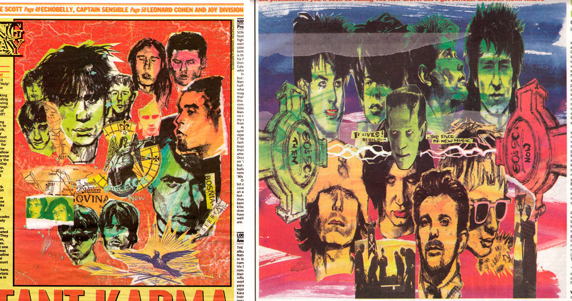 NME feature illustrations