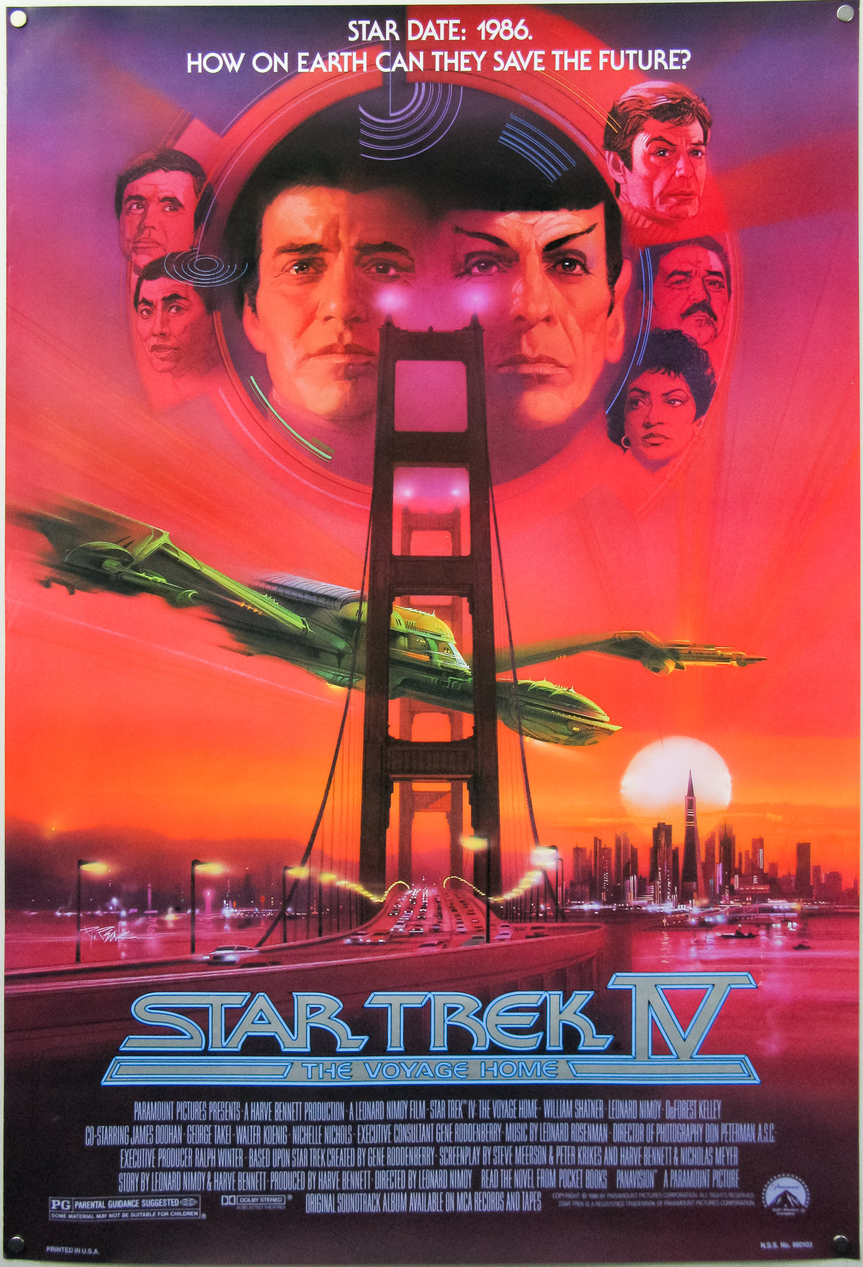 star trek iv the voyage home poster