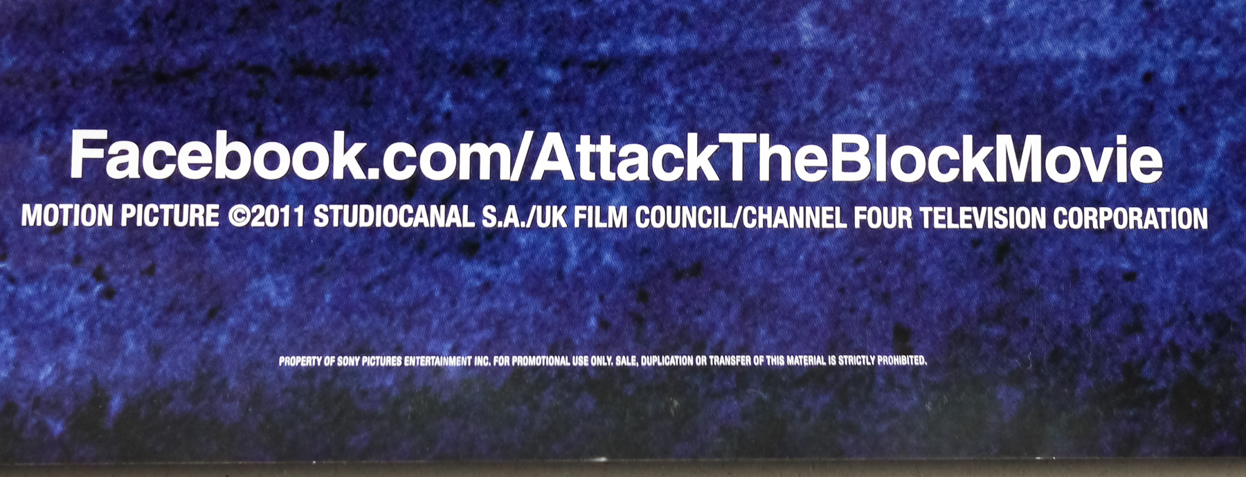 Attack the Block / one sheet / advance / USA