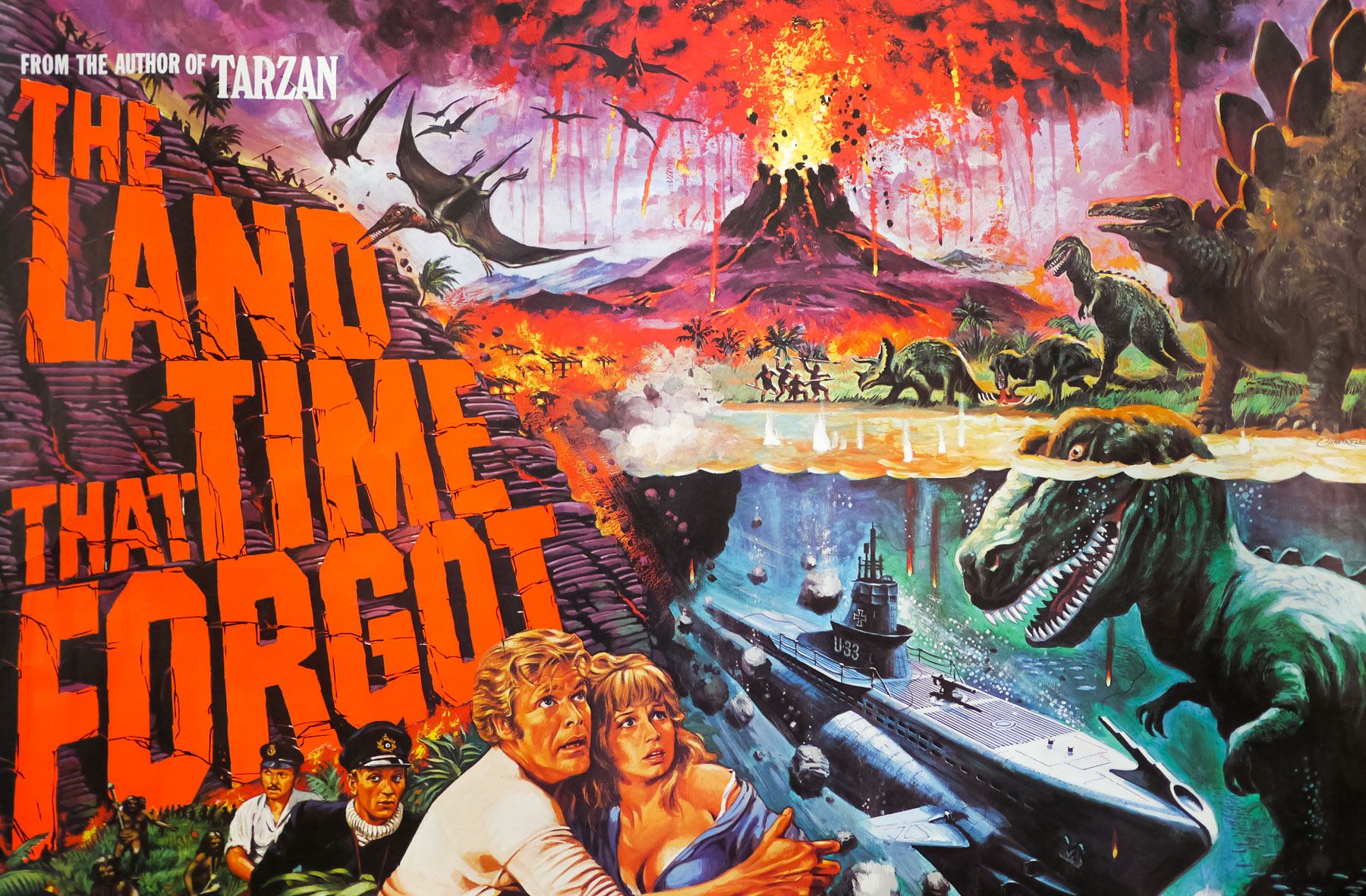 Земля забытых слушать. Земля, забытая временем / the Land that time forgot (1974). Планета динозавров 1977 Чак Пеннингтон.