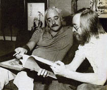 Michael Carreras and screenwriter Christopher Wicking